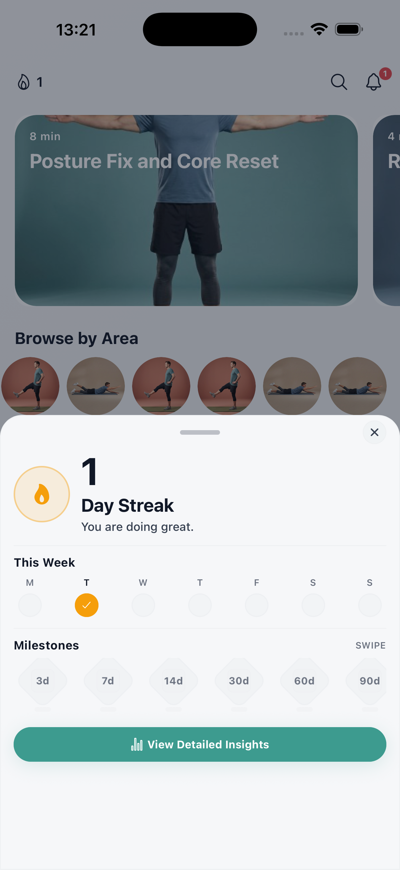 Streak insights sheet design